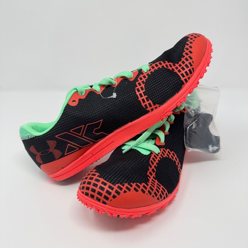 Under Armour Brigade XC 3 Cross Country Spikes Mens 8.5 Black Womens 10 NEW
